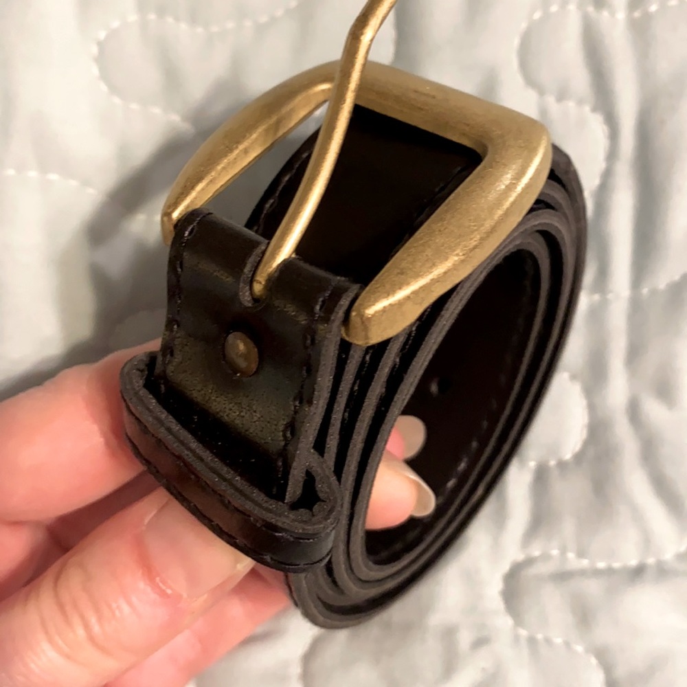 Black belt with gold accent